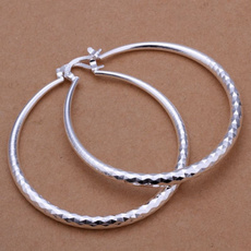 Hoop Earring, Jewelry, silver, Earring