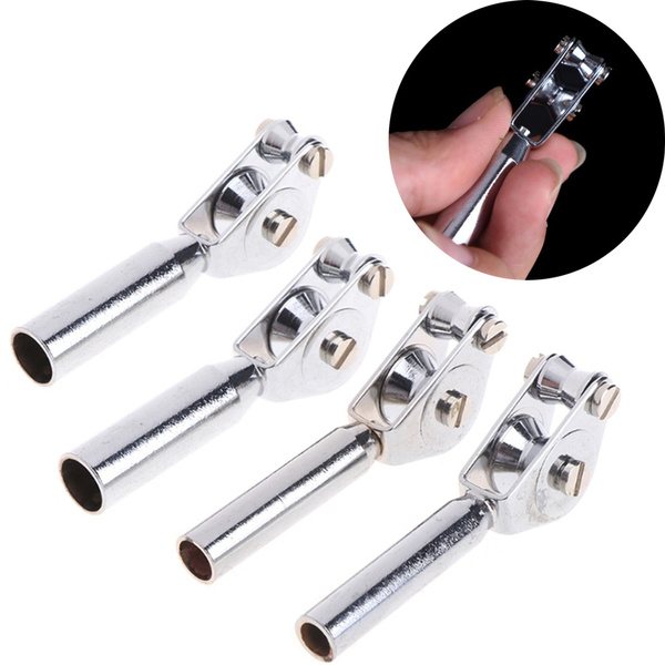 Steel Tip Top Ring Fishing Pole Rod Roller Rod Tip Guide Double Roll Line 
