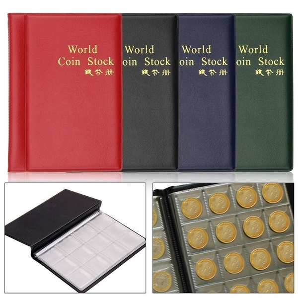 PVC Coin Album Holders 10 Pages 120 Pockets Openings World Coin Stock