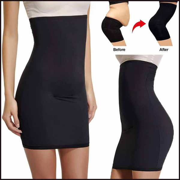 Women Long Full Slips Body Shaper for Under Dress Tummy Control Shapewear  Skirts