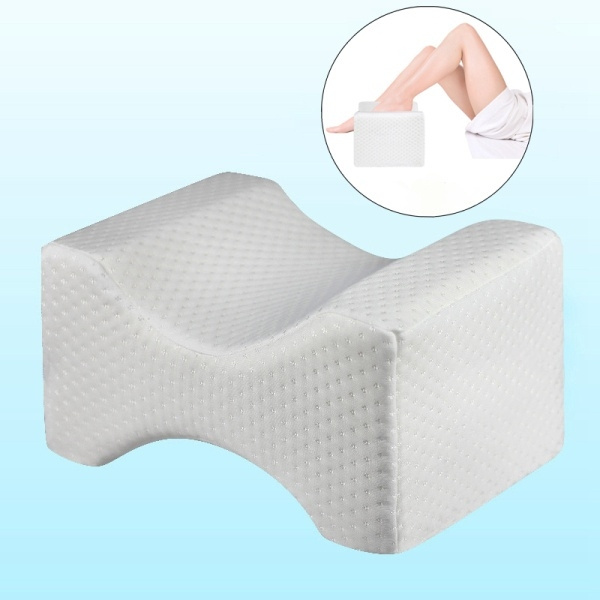 Orthopedic Memory Foam Thigh Leg Knee Wedge Bed Pillow Pad Support Cushion Whtie