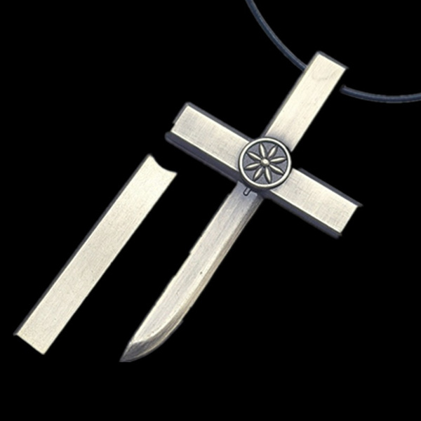 Anime cross sale necklace