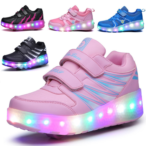Children Heelys LED Light Sneakers with 