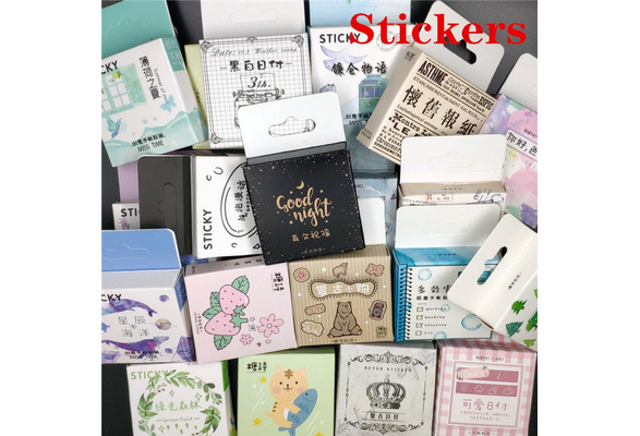 1 Box Cute Cartoon Stickers Paper Sticker Sealing Stickers Diy Handmade  Gift Card Photo Album Scrapbook Diary Scrapbook Decoration