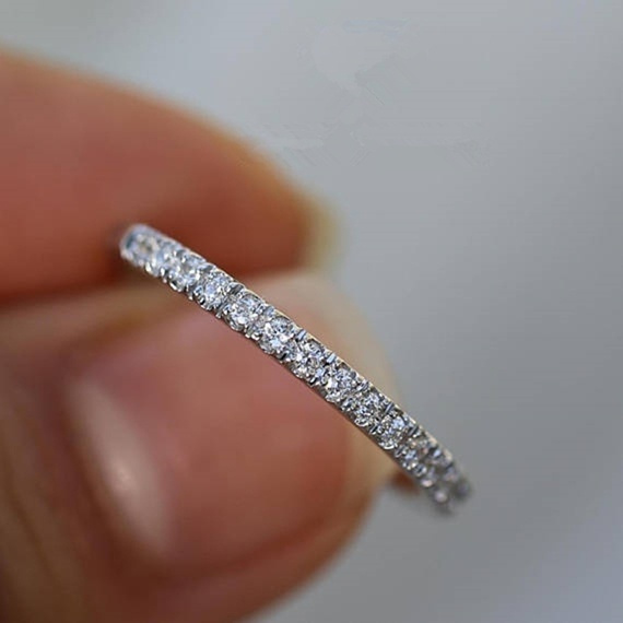 small band with diamonds