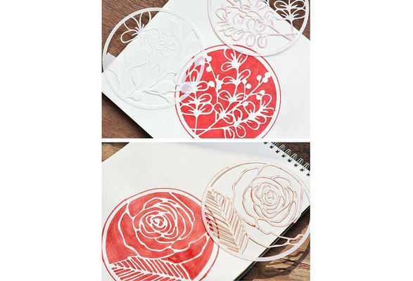 flower layering stencils for walls painting scrapbooking stamp album S/&K