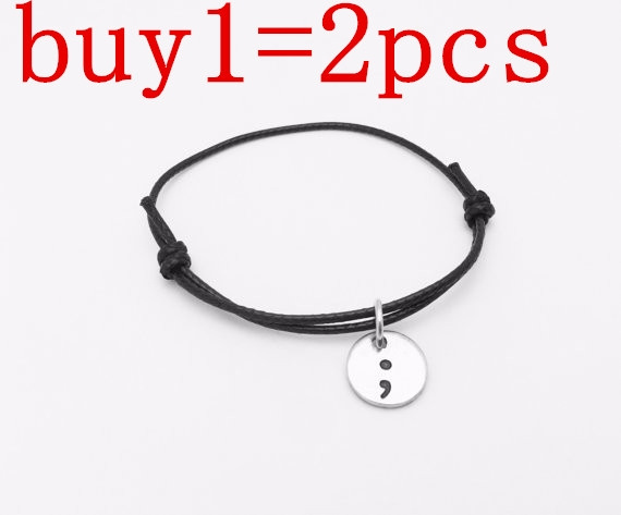 Semicolon wristband hot sale