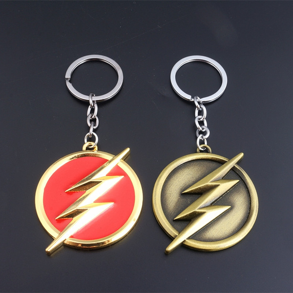 DC Comics Superhero The Flash Logo Alloy Key Chains Keychain Keyfob Keyring Gift 