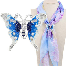 butterfly, Moda, scarf clip, scarves for women