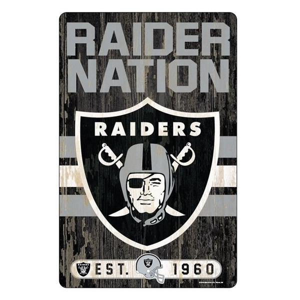 Fan Creations Las Vegas Raiders 6'' x 12'' Best Dad Sign