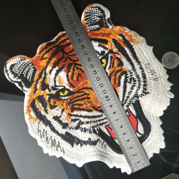 Embroidered patch Tiger head patch Iron on patch Applique
