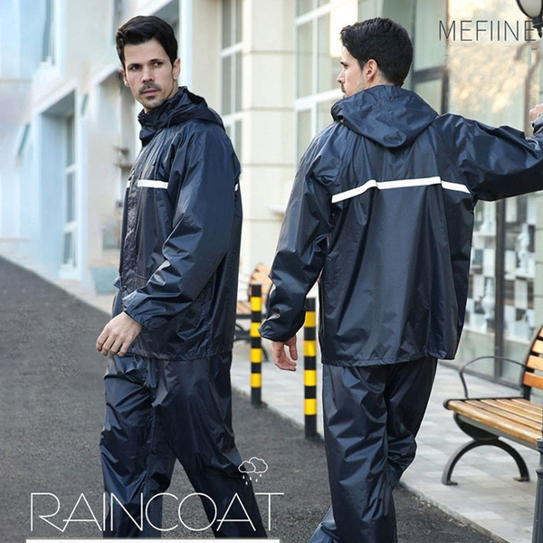 Rain jacket for hot sale work mens