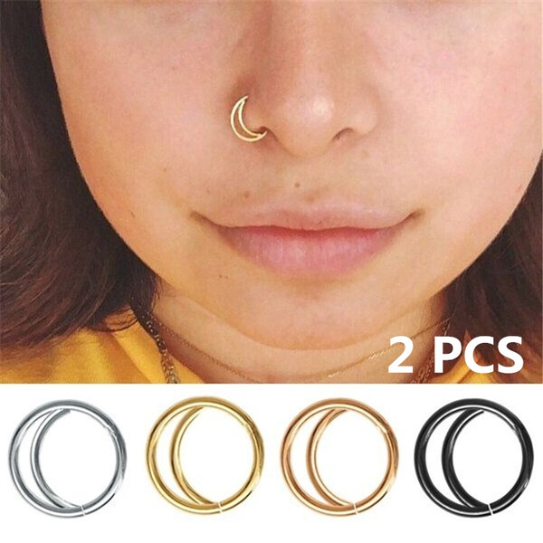 Trendy Tiny Steel Color Titanium Cubic Zircon Small Nose Rings Piercing -  China Nose Piercing and Nose Rings price | Made-in-China.com