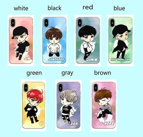 BTS boys cartoon JIN RAPMONSTER J-HOPE SUGA V JIMIN JUNGKOOK Soft TPU Phone Case Printed Design iPhone5 SE 6 6S 7 7Plus 8 8 Plus X XS XS Max XR Samsung S9 | Wish BTS boys cartoon JIN RAPMONSTER J-HOPE SUGA V JIMIN JUNGKOOK Soft TPU Phone Case Printed Design iPhone5 SE 6 6S 7 7Plus 8 8 Plus X XS XS Max XR Samsung S9 | Wish