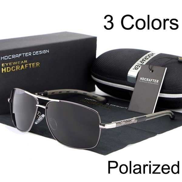 Fashion Mens Polarized Sunglasses Metal Frame Sunglasses UV400
