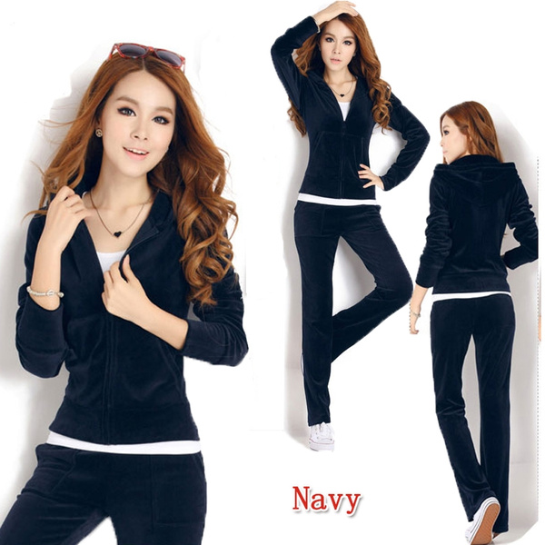 plus size womens velour sweat suits