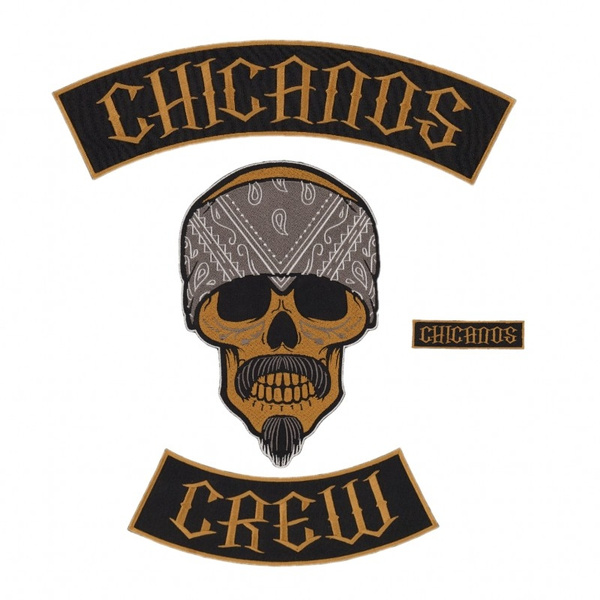 MOTO Chicanos Crew Parches de hierro para ropa Parches bordados Conjunto de parches de motociclista | Wish