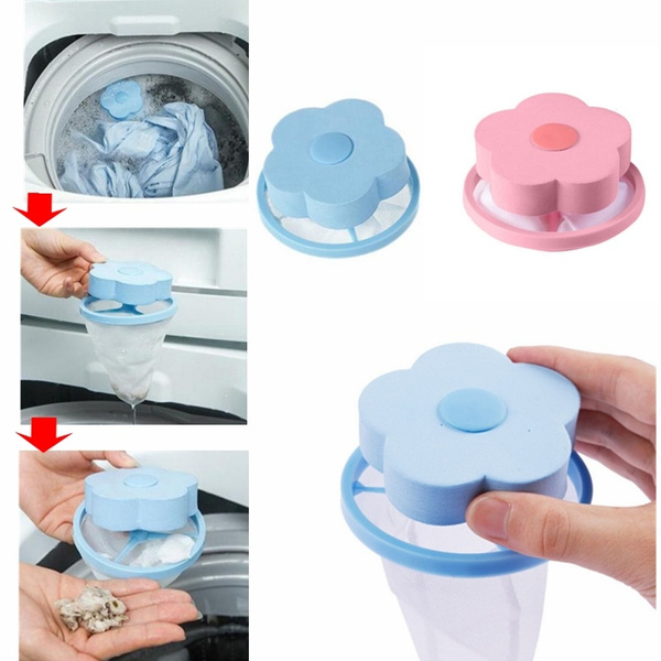 Washing Machine Hair Removal Mesh Filter Bags Floating Filtering Sticky Hair Bag 