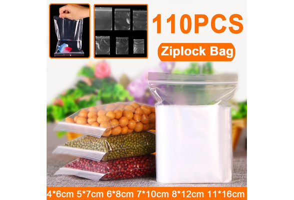 Mini Zip Lock Baggies Plastic Packaging Bags Small Plastic Zipper Bag  Ziplock Bag (Size: 4*6cm 5*7cm 6*8cm 7*10cm 8*12cm 11*16cm, Color:  Transparent)