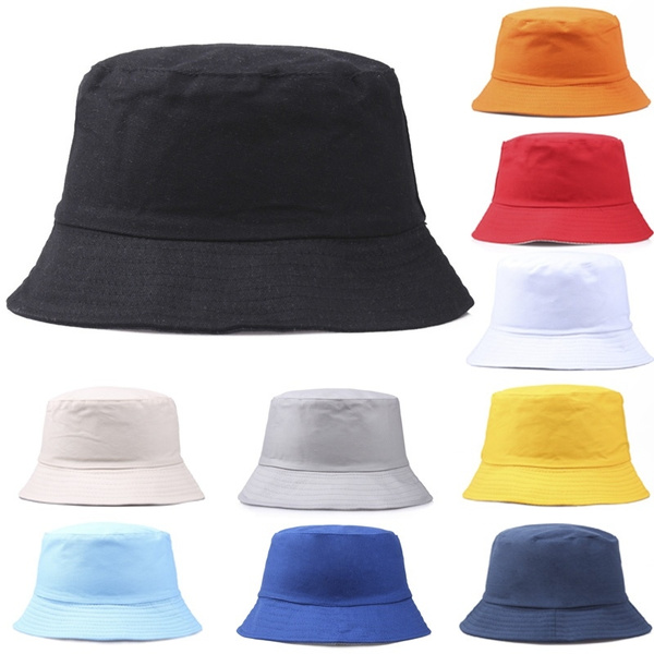 Mens Ladies Unisex Cotton Bush Bucket Hat Festival Fishing Sun Beach Cap Many Colours