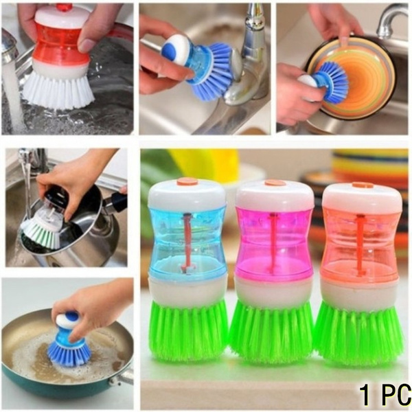 1pc Automatic Liquid Adding Cleaning Brush Household Tool For