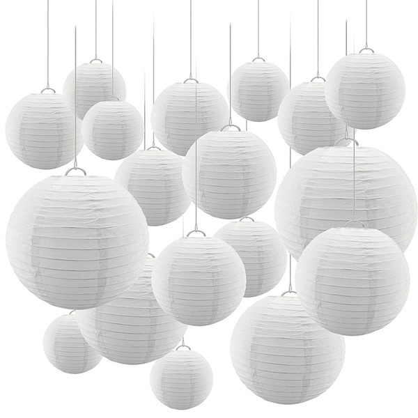 hanging paper lanterns indoor