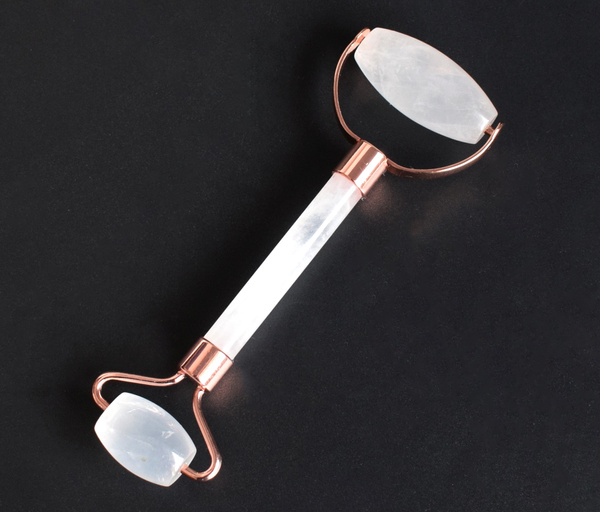 Natural Chakra Clear Quartz Massage Stone Carved Reiki Crystal Healing