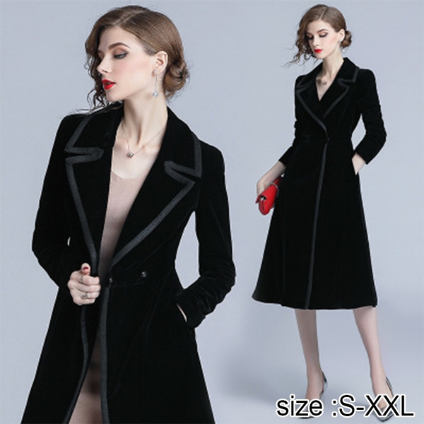 elegant black coat