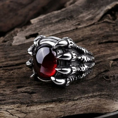 Joyería de pavo reales, retro ring, Stainless steel ring, jewelryampaccessorie