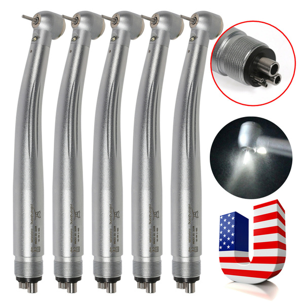 Dental Led E-generator Push Button High Speed Handpiece Air Turbine