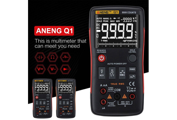 ANENG Q1 9999 Digital Multimeter Auto Range Voltmeter Tester Ammeter AC DC WO 