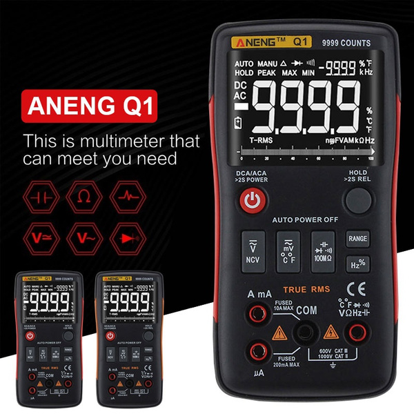 ANENG V05B Digital Multimeter Temperatur Auto-Ranging True-RMS NCV Smart R5B1 