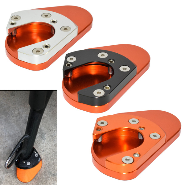 Orange+Orange) Duke 790 Motorcycle Kickstand Side Stand Enlarger Extension Enlarger Pate Pad For KTM DUKE 790 2017 2018 2019 Orange+Orange) Duke 790 Motorcycle Kickstand Side Stand Enlarger Extension Enlarger Pate Pad For KTM DUKE 790 2017 2018 2019