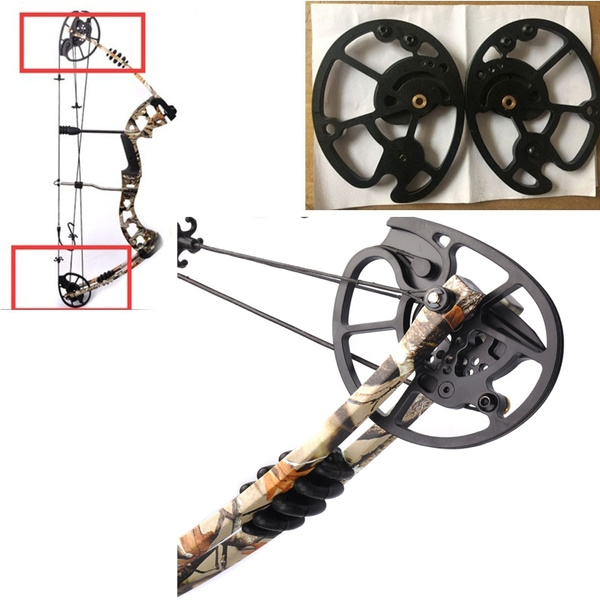 1 Pair Compound Bow Pulley Aluminum Alloy Suit 2070 LBS Compound Bow