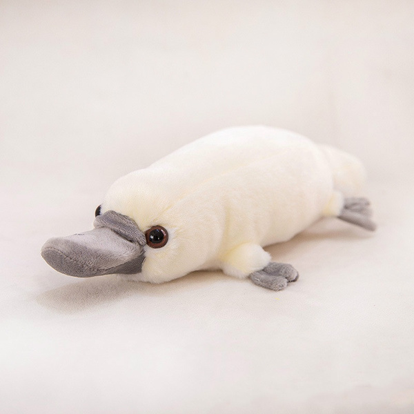 white platypus stuffed animal