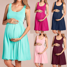 Maternity Dresses, Summer, Plus Size, pleated dress