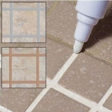 Tile Marker Repair Wall Pen White Grout Marker Odorless Non Toxic for Tiles Floor and Tyre ( Color: 12 Colors)