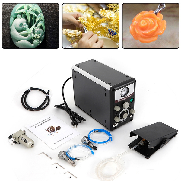 Double Headed Pneumatic Engraving Air Engraver Machine Jewelry Bead