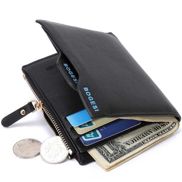 New Men Wallet,leather Short Male Purse With Coin Pocket Card