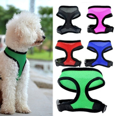 7 Colors Nylon Mesh Chest Pet Dog Cat Adjustable Harness Vest Collar for Large Medium Small Dog Outdoor Pet Accessories XS-XXL