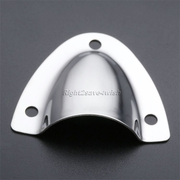 Boat Stainless Steel Clam Shell Midget Vent Hose Cable Cover Marine