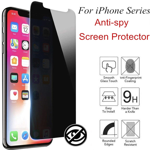 anti spy privacy screen guard protector glass for iphone xr