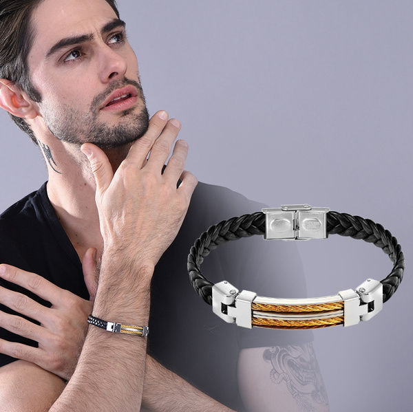 1 Gram Gold Plated Unique Design Premium-grade Quality Bracelet For Men -  Style C520 at Rs 2850.00 | गोल्ड प्लेटेड ब्रेसलेट - Soni Fashion, Rajkot |  ID: 2850956260691