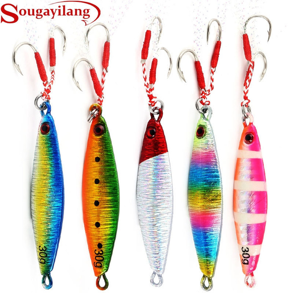 5pcs/lot Fast Fall Jig Vertical Knife Speed Lure Slow Pitch Flat