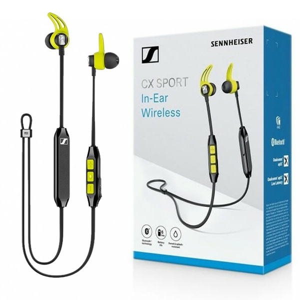 New Sennheiser Cx Sport Bluetooth In Ear Wireless Sports Headphone Black Yellow Earphones Promotion Top Quality With Retail Box Wish