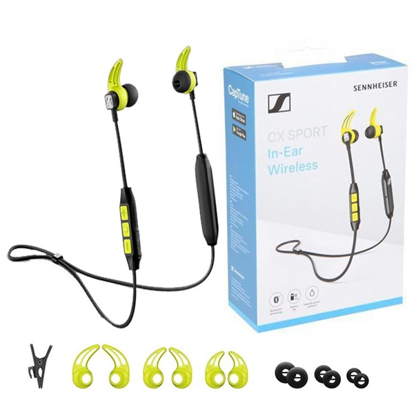 19 Sennheiser Cx Sport Bluetooth In Ear Wireless Sports Headphone Black Yellow Wish