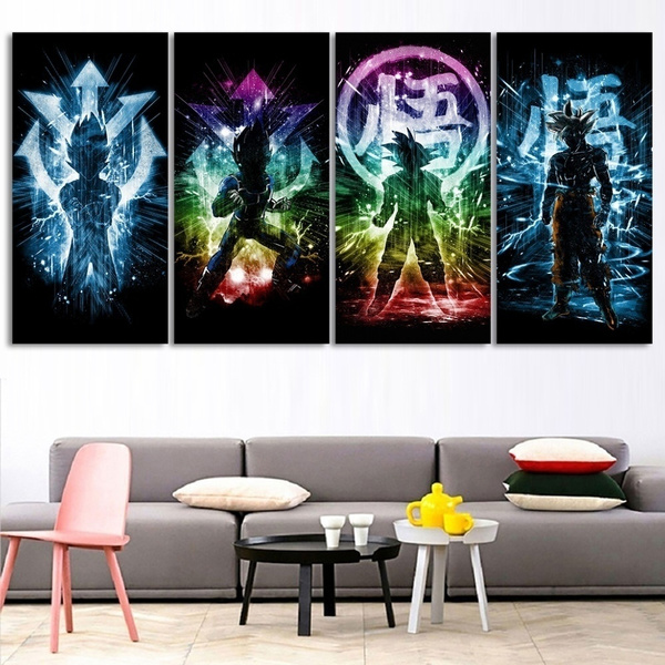 Wall Mural Goku and Vegeta, Dragon Ball Z Photo Wallpaper Children's, Kids  Room