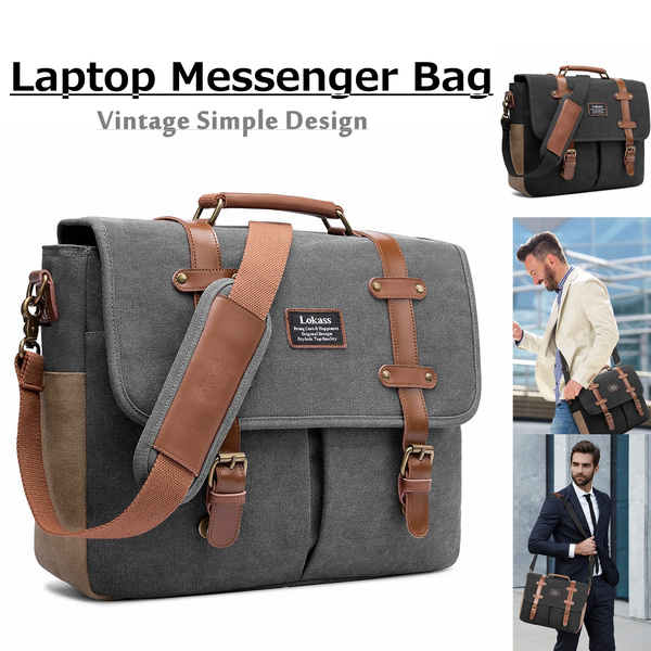 LOOKMUSTER Laptop Messenger Bag for Men and Women