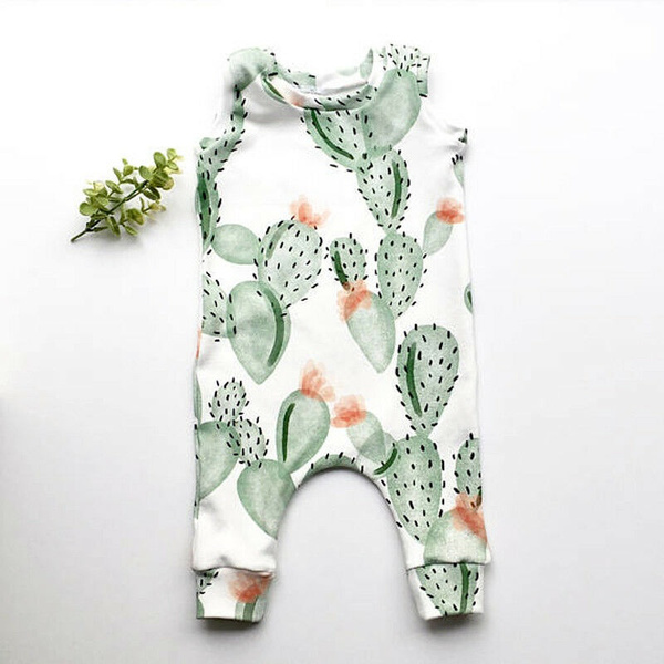 cactus romper baby