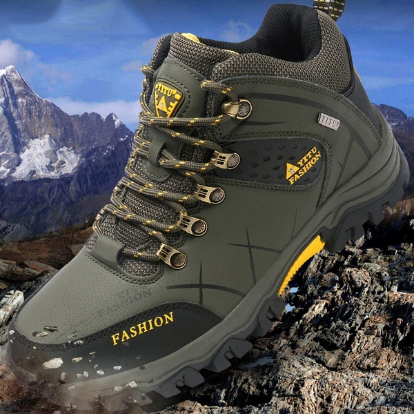 Hiking Shoes Men Waterproof Climbing Mountain Non-Slip Sport Sneakers Boots 
